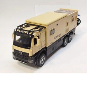 ماشین اسباب بازی کامیون کمپر مرسدس بنز نخودی مقیاس 1:24 BENZ NOMADISN_اسباب بازی